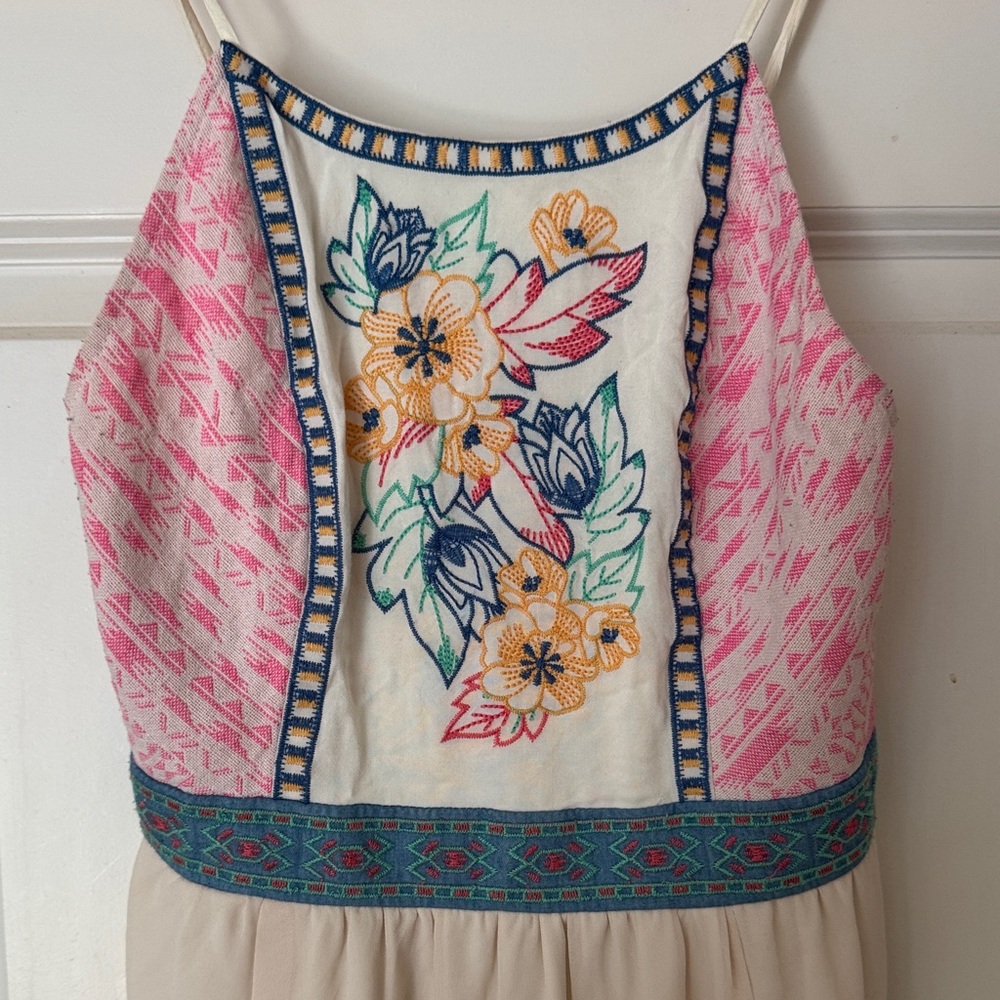 Flying Tomato Pink and Cream Maxi Dress - Picture 3 of 7